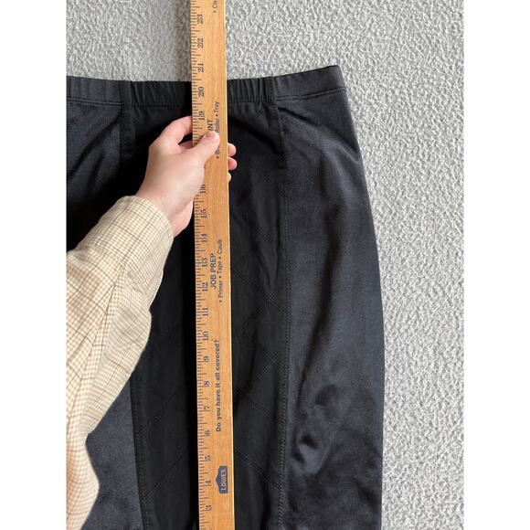 Betsy Johnson Pencil Mini Skirt Small Pull On Jersey Panel Black Cocktail Party - Picture 8 of 12
